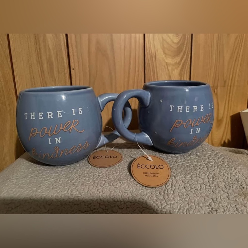 Eccolo Inspirational Blue Mugs